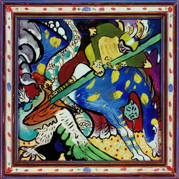 Der hl. Georg im Kampf mit dem Drachen I. von Wassily Kandinsky