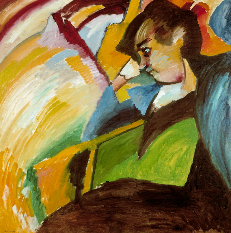Dame (Bildnis Gabriele Münter) von Wassily Kandinsky