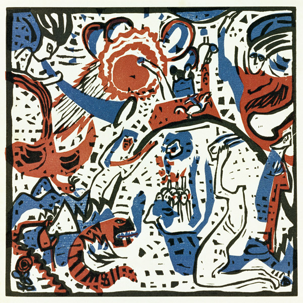 Klang der Posaunen (Grosse Auferstehung) von Wassily Kandinsky