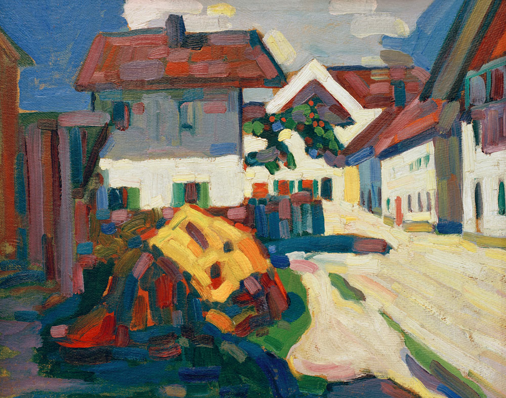 Murnau - Häusergruppe von Wassily Kandinsky
