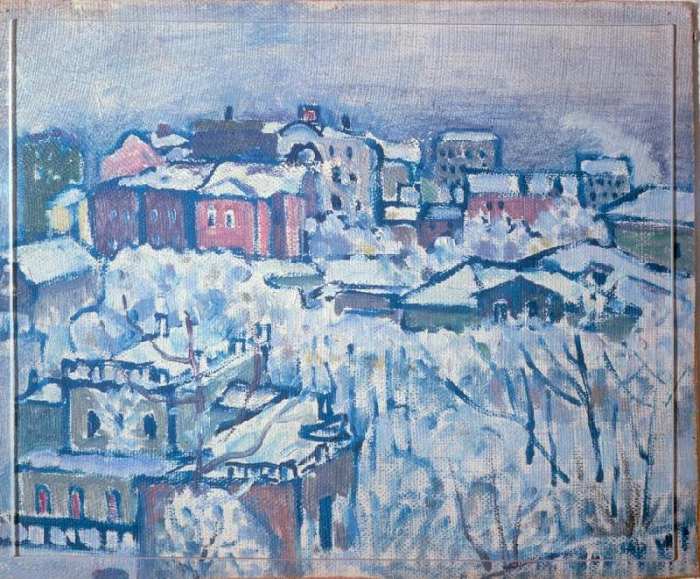 Der Smolenski Boulevard (Wintertag) von Wassily Kandinsky