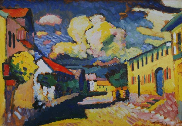 Murnau - Dorfstraße von Wassily Kandinsky