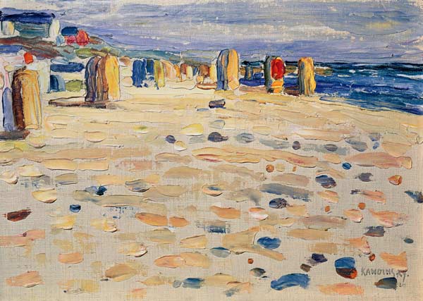Holland - Strandkörbe von Wassily Kandinsky