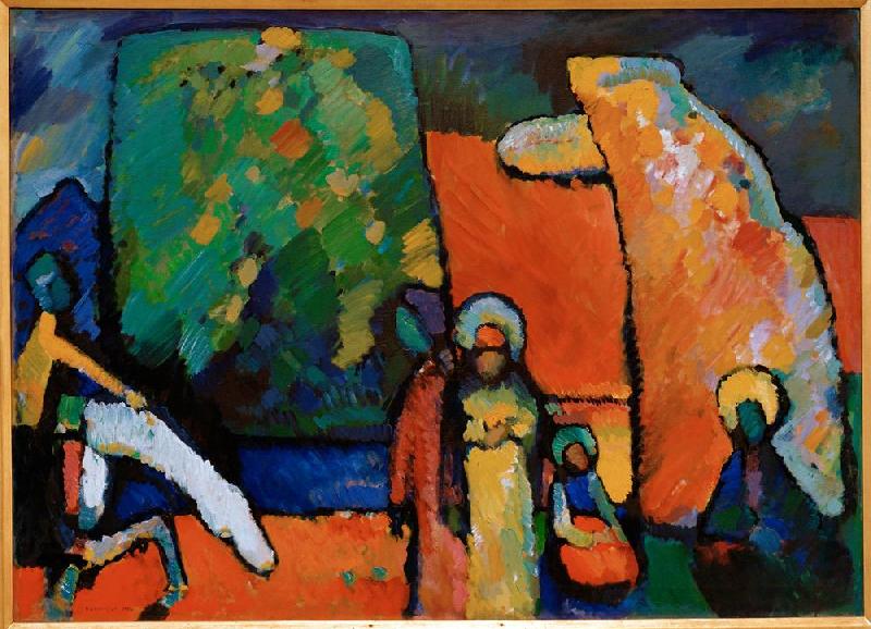 Improvisation 2 (Trauermarsch) von Wassily Kandinsky