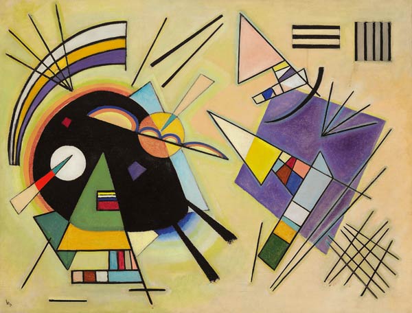Schwarz und Violett von Wassily Kandinsky