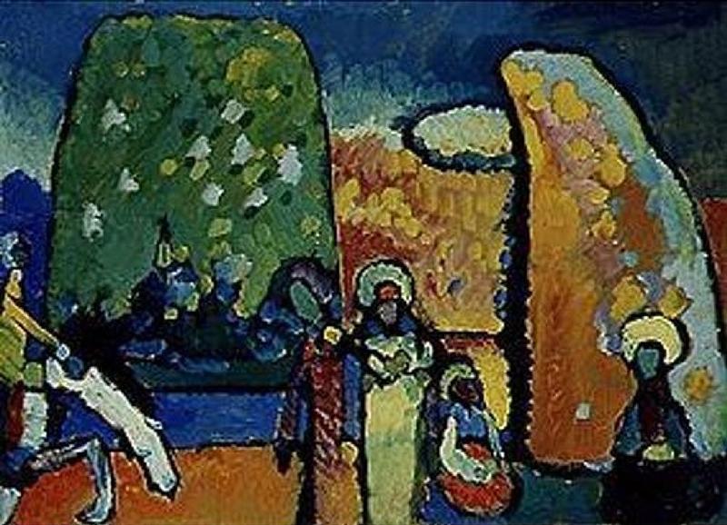 Studie zu Improvisation 2 (Trauermarsch) von Wassily Kandinsky