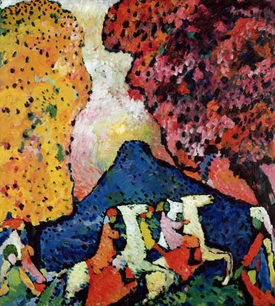 Der blaue Berg von Wassily Kandinsky