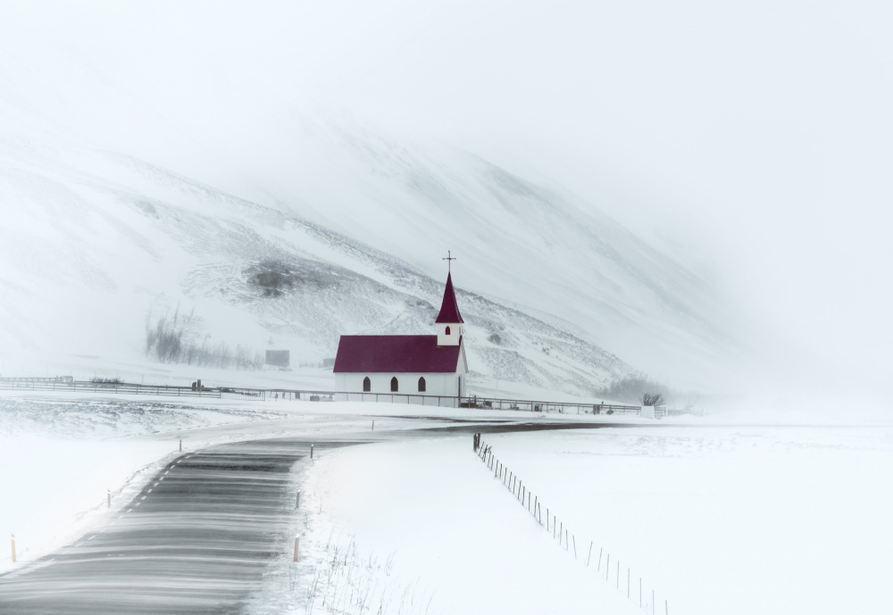 Kirche im Schnee von Wei (David) Dai