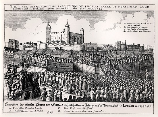 Execution of Strafford, May 12 1641 von Wenceslaus Hollar