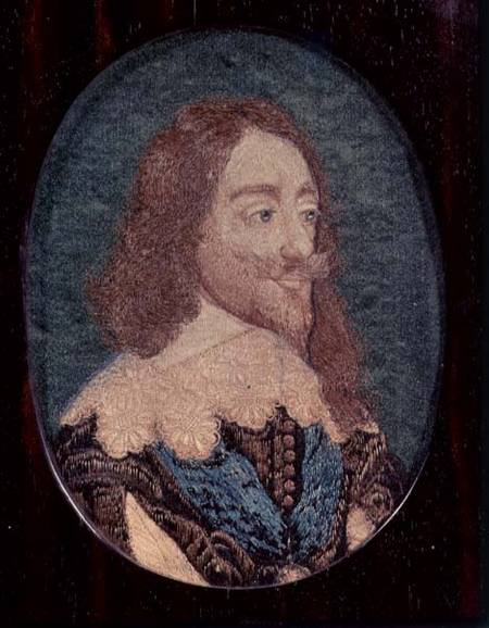Portrait of Charles I (1600-49) von Wenceslaus Hollar