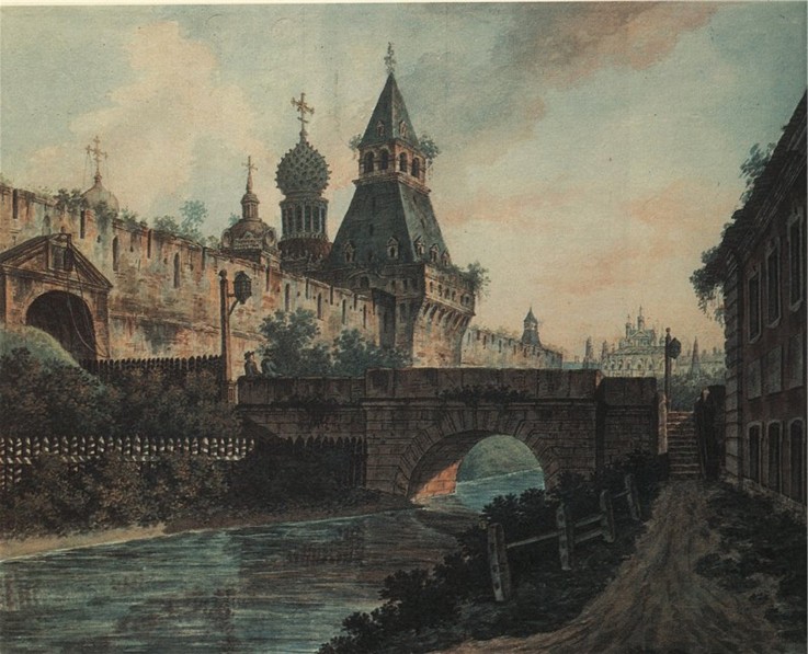 Das Nikolaus-Tor des Kitai-Gorod in Moskau von Werkst. Alexejew