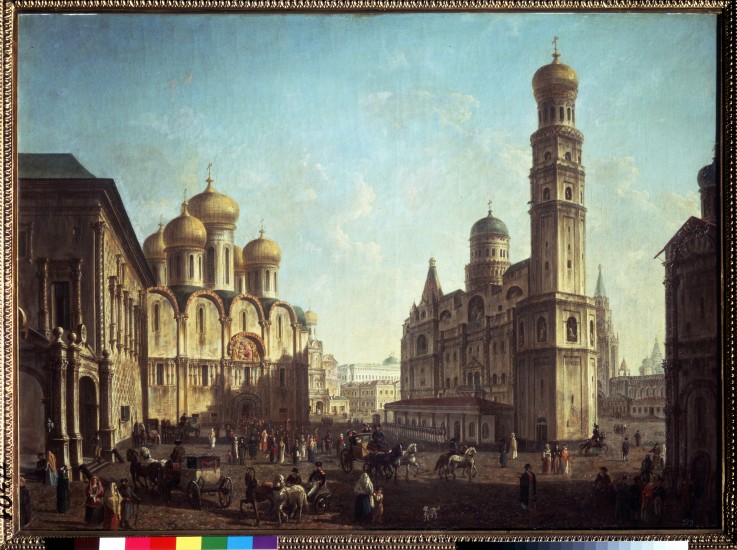 Der Kathedralenplatz im Moskauer Kreml von Werkst. Alexejew