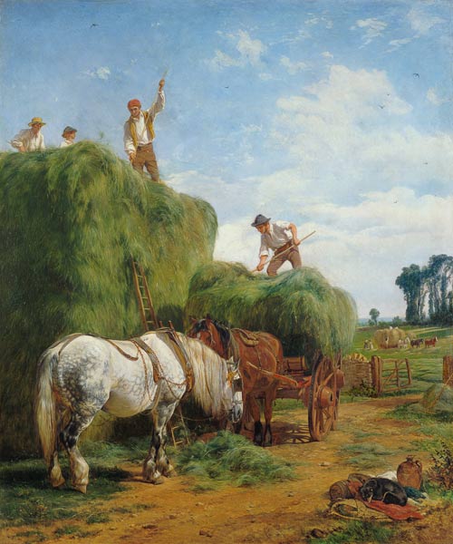 Haymaking at Kingweston von W.H. Hopkins
