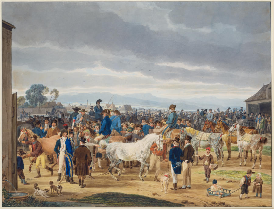 Pferdemarkt von Wilhelm Alexander Wolfgang Kobell