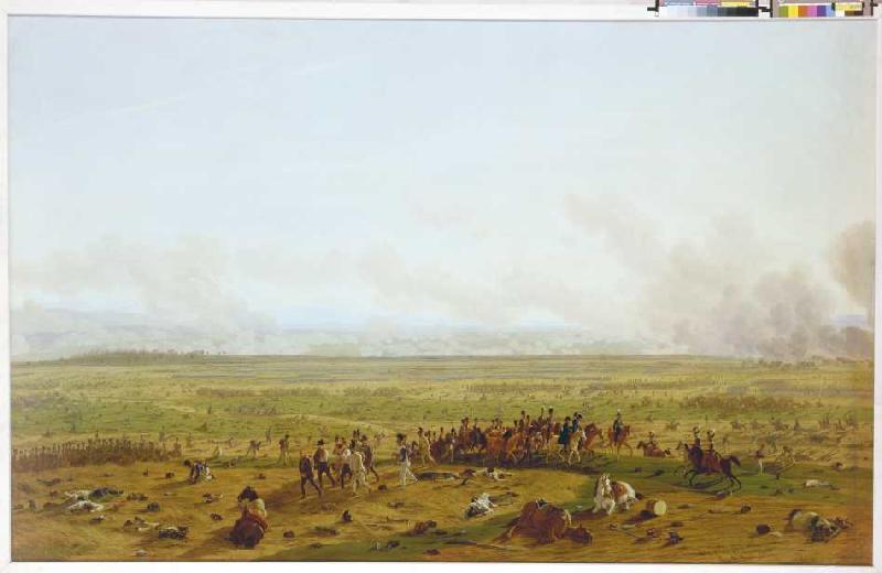 Die Schlacht bei Wagram 1808. von Wilhelm Alexander Wolfgang Kobell