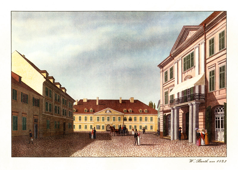 Schwerin, Platzansicht von Wilhelm Barth