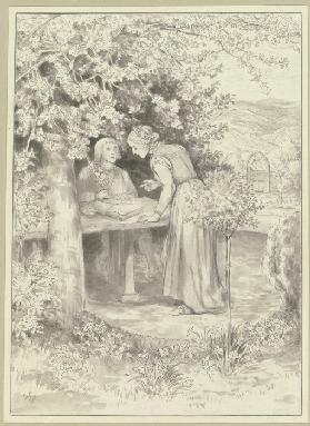 Diether und Irmela im Burggarten