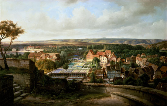 Blick auf Quedlinburg vom Schlossberg von Wilhelm Steuerwaldt
