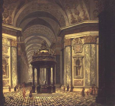 Interior of a Church von Wilhelm van Ehrenberg