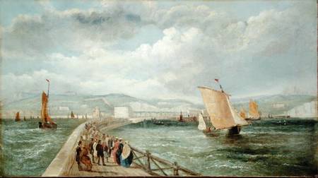 Dover from the Admiralty Pier von William Adolphus Knell