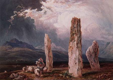 Circle of Stones at Tormore, Isle of Arran von William Andrews Nesfield