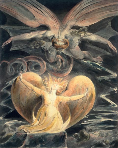 The Great Red Dragon and the Woman Clothed with the Sun von William Blake