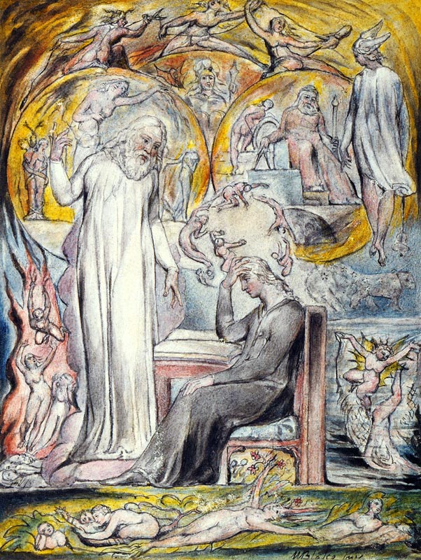 Platons Geist (aus John Miltons L'Allegro und Il Penseroso) von William Blake