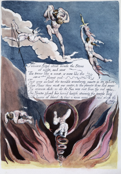 Illu. zu America,  a Prophecy von William Blake