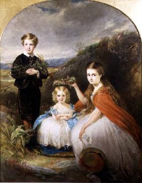 Portrait of the Middleton Children: Jessie Caroline (Colla) (b.1851) Alfred Harold (b.1857) and Alic 1864
