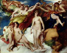 Pandora Crowned by the Seasons, 1824 (oil on canvas) C16th