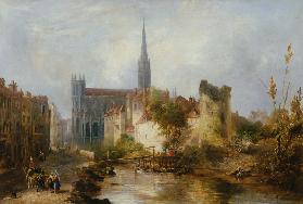 View of the Church of St. Peter, Caen 1841