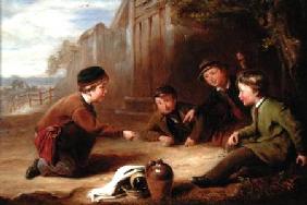 Playing Marbles c.1865