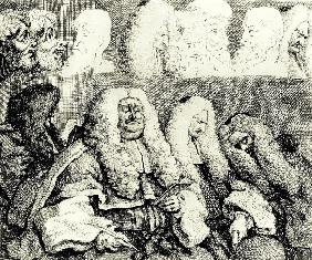 Die Richter (Oberrichter Sir John Willes und Henry Bathurst) 1758