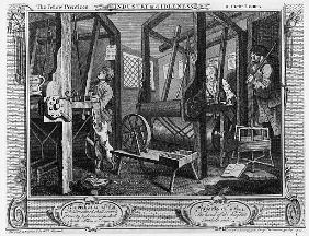 The Fellow ''Prentices at their Looms, plate I of ''Industry and Idleness''