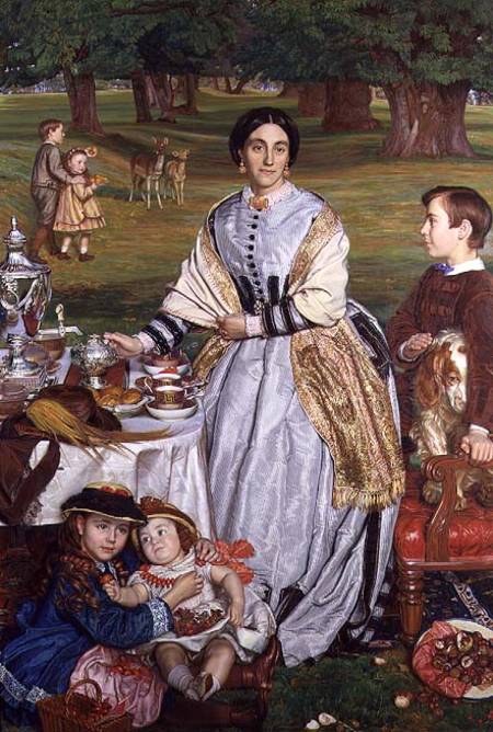 Lady Fairbairn with her Children von William Holman Hunt