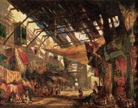 The Carpet Bazaar, Cairo 1843