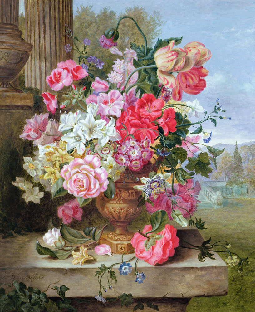 Still life of flowers von William John Wainwright