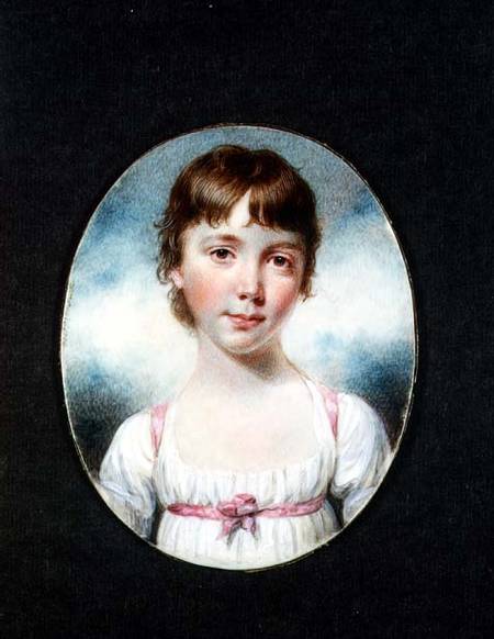 Miniature of a young girl von William Marshall Craig