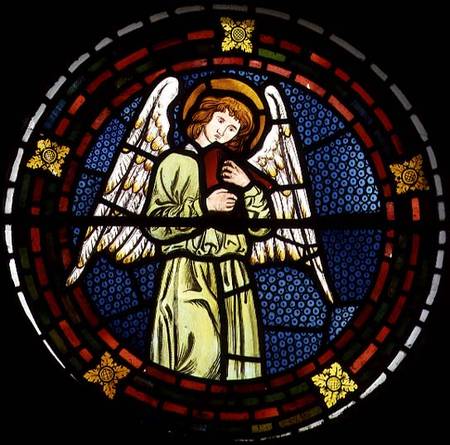 Angel with a pipe von William  Morris