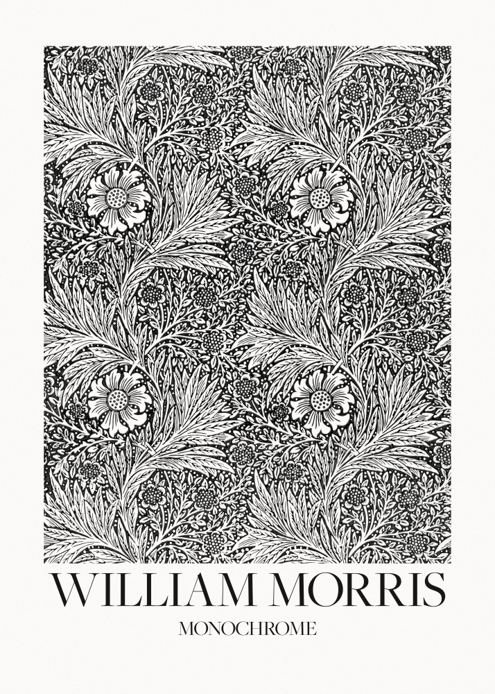 Ringelblume Monochrom von William  Morris