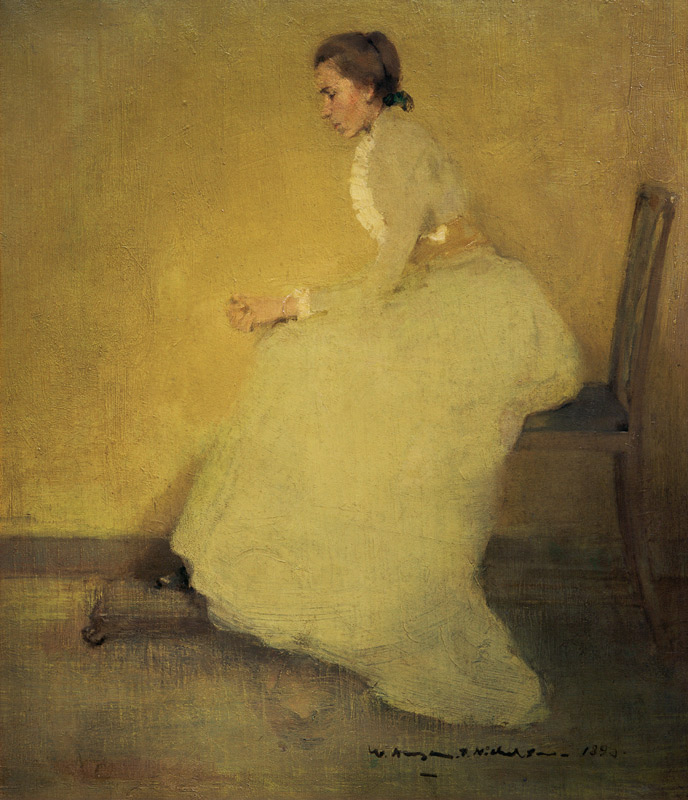 Frau in Gelb von William Nicholson