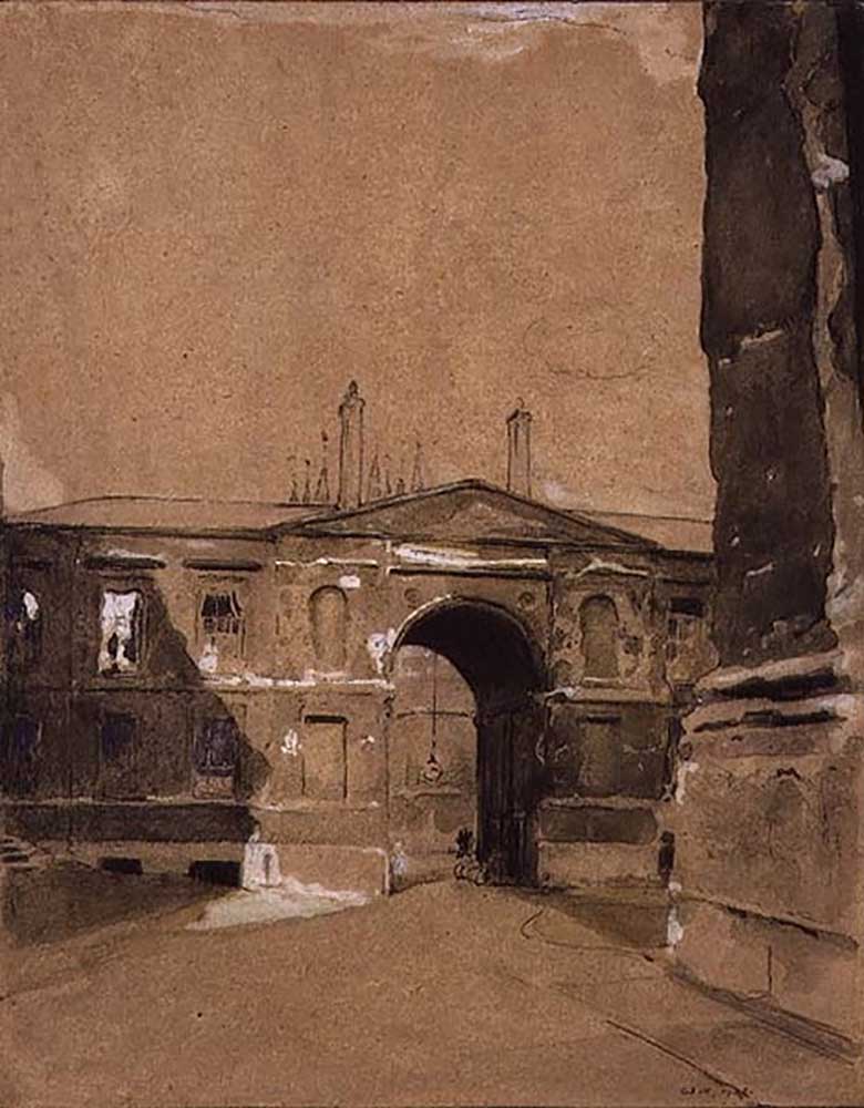 Canterbury Gate, Christuskirche, Oxford von William Nicholson