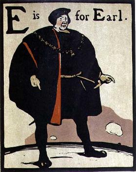 E ist für Earl, Illustration aus An Alphabet, herausgegeben von William Heinemann, 1898 1898