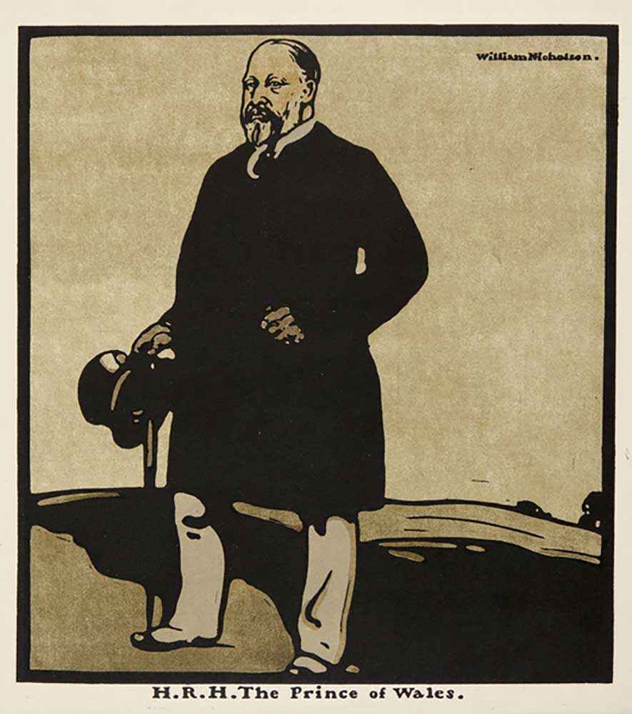 H.R.H. Der Prinz von Wales, aus "Zwölf Porträts", erstmals veröffentlicht von William Heinemann, 189 von William Nicholson