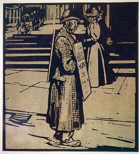 Sandwich Man aus London Types, herausgegeben von William Heinemann, 1898 1898