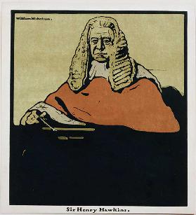 Sir Henry Hawkins, aus "Twelve Portraits", erstmals veröffentlicht von William Heinemann, 1899