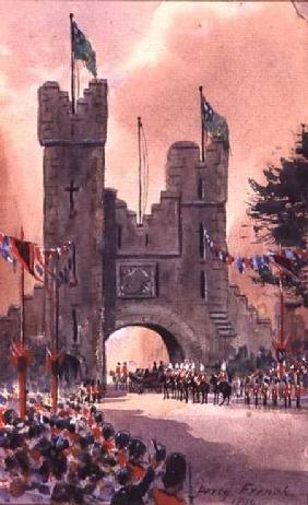Queen Victoria Parades around Dublin 1900  on