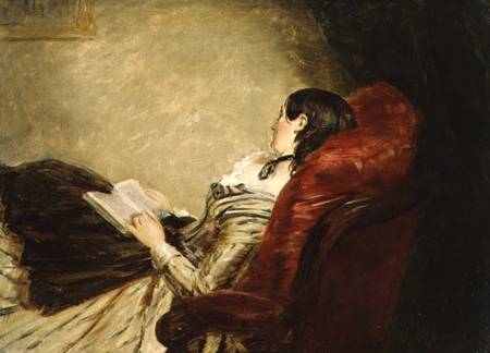 Sketch of the Artist's Wife Asleep in a Chair von William Powel Frith