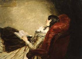 Sketch of the Artist's Wife Asleep in a Chair 1867