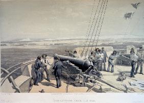 Blick auf Sewastopol vom Meer aus 1855